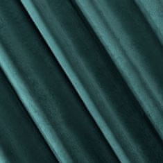 DESIGN 91 Zamatový záves s riasiacou páskou - Ria, tyrkysový 140 x 270 cm