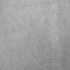 DESIGN 91 Zamatový záves s krúžkami - Ria, sivý 140 x 250 cm