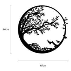 ASIR GROUP ASIR Kovová dekorácia na stenu STROM V KRUHU 68 cm