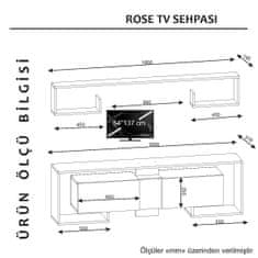 ASIR GROUP ASIR Obývacia stena ROSE biela, orech