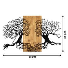 ASIR GROUP ASIR Nástenná dekorácia STROMY ŽIVOTA 92 cm kov, drevo