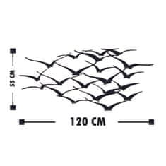 ASIR GROUP ASIR Kovová dekorácia na stenu PTÁCI 120 cm