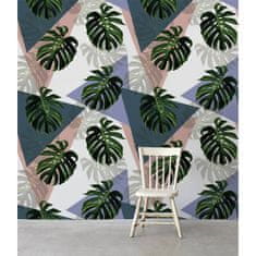 COLORAY.SK Fototapeta Monstera v pastelových farbách Samolepiaca fototapeta 250 x 250 cm