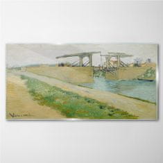 COLORAY.SK Skleneny obraz Mostná cestná rieka 100x50 cm