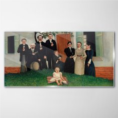 COLORAY.SK Sklenený obraz Rodinné ľudí 140x70 cm