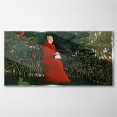 COLORAY.SK Sklenený obraz Žena stromy kríkov 120x60 cm