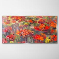COLORAY.SK Skleneny obraz Maki kvety maľovanie 140x70 cm