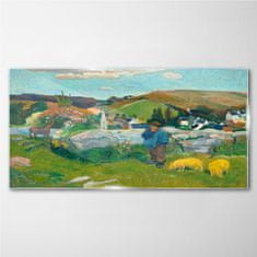 COLORAY.SK Sklenený obraz Swineherd gauguin 120x60 cm