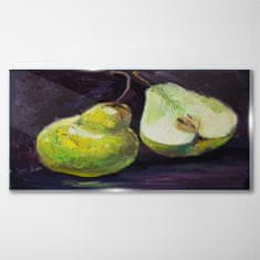 COLORAY.SK Skleneny obraz Maľovanie ovocie hruška 100x50 cm