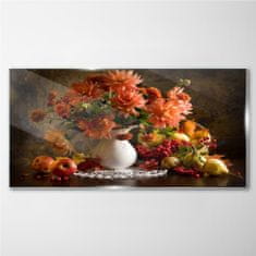 COLORAY.SK Skleneny obraz Maľovanie kvety ovocie 120x60 cm