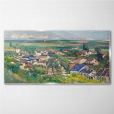 COLORAY.SK Sklenený obraz Auvers panoramatický výhľad 120x60 cm