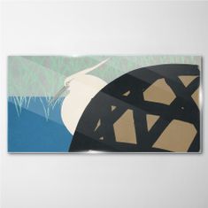 COLORAY.SK Sklenený obraz Abstrakcie vtáčie vodu 140x70 cm