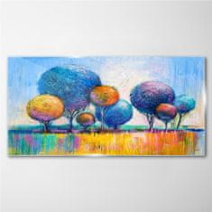 COLORAY.SK Skleneny obraz Maľba abstrakcie stromy 120x60 cm