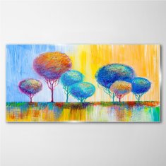 COLORAY.SK Skleneny obraz Maľba abstrakcie stromy 120x60 cm