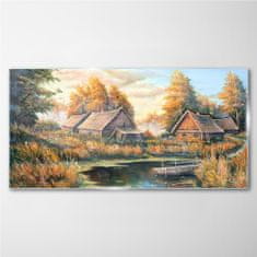 COLORAY.SK Skleneny obraz Maľovanie hutu lesné prírody 120x60 cm