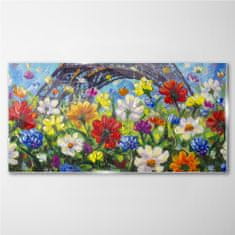 COLORAY.SK Skleneny obraz Maľovanie kvety príroda 100x50 cm