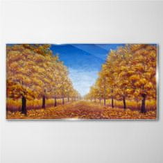 COLORAY.SK Skleneny obraz Jesenné maľba stromu 140x70 cm