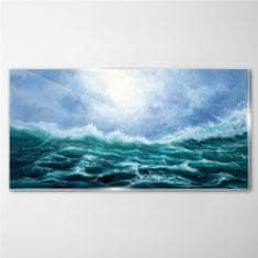COLORAY.SK Skleneny obraz Morská búrka príroda 120x60 cm