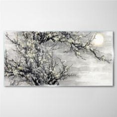 COLORAY.SK Skleneny obraz Konáre stromov kvety slnko 120x60 cm