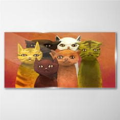 COLORAY.SK Skleneny obraz Abstrakcie zvierat mačky 100x50 cm