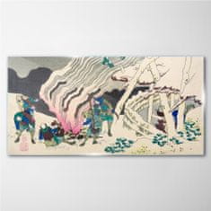 COLORAY.SK Sklenený obraz Abstrakcie ázie samurai 140x70 cm