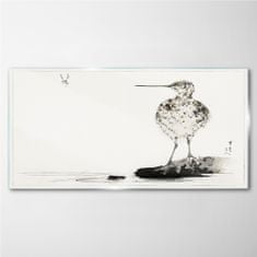 COLORAY.SK Skleneny obraz Kreslenie zvierat vták 140x70 cm