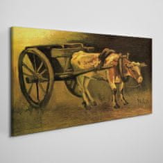 COLORAY.SK Obraz Canvas Vozík a ox van Gogh 140x70 cm