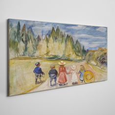COLORAY.SK Obraz Canvas Rozprávkový les Edvard Munch 140x70 cm