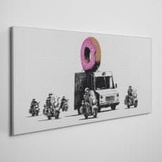 COLORAY.SK Obraz Canvas Šišky Policajné banksy 140x70 cm