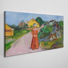 COLORAY.SK Obraz canvas Žena v červených šatách 100x50 cm