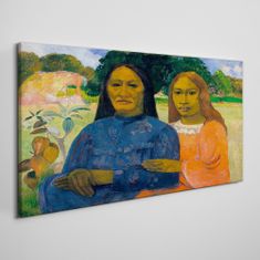 COLORAY.SK Obraz Canvas Dve ženy Paul Gauguin 140x70 cm