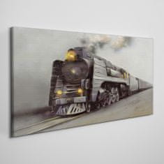 COLORAY.SK Obraz canvas Vlaku dymové hmly 140x70 cm