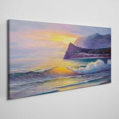 COLORAY.SK Obraz canvas pobrežná slnko 140x70 cm