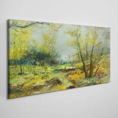 COLORAY.SK Obraz canvas Moderné abstrakcie lesa 140x70 cm