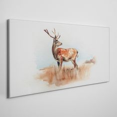 COLORAY.SK Obraz Canvas Akvarel Animal Deer 100x50 cm