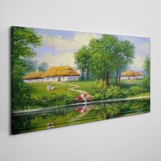 COLORAY.SK Obraz Canvas Vesnice Chata 120x60 cm