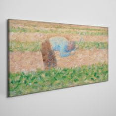 COLORAY.SK Obraz Canvas Muž s motyky seuat 140x70 cm