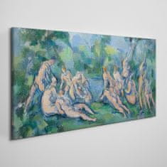 COLORAY.SK Obraz Canvas Kúpanie Paul Cézanne 140x70 cm