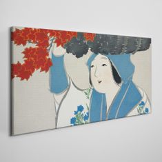 COLORAY.SK Obraz Canvas Ženy Kimono listy 120x60 cm