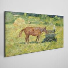 COLORAY.SK Obraz Canvas Zvieracie kone poľa dediny 120x60 cm