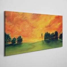 COLORAY.SK Obraz Canvas Západ slnka stromy neba 100x50 cm