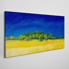 COLORAY.SK Obraz Canvas Pole maľovanie oblohy stromy 100x50 cm