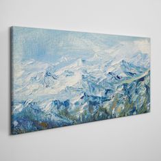 COLORAY.SK Obraz Canvas Zimné maľovanie hory 120x60 cm