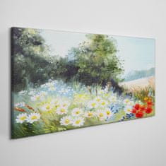 COLORAY.SK Obraz canvas Kvety strom voľne žijúcich živočíchov 120x60 cm