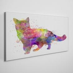 COLORAY.SK Obraz na plátne Abstraktné zvieracie mačka 100x50 cm