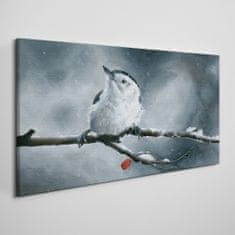 COLORAY.SK Obraz canvas Zvieracie vták snehová zima 100x50 cm