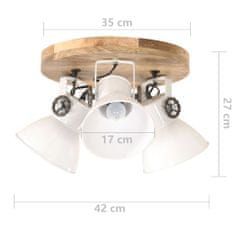 Vidaxl Industriálna stropná lampa 25 W, biela 42x27 cm E27