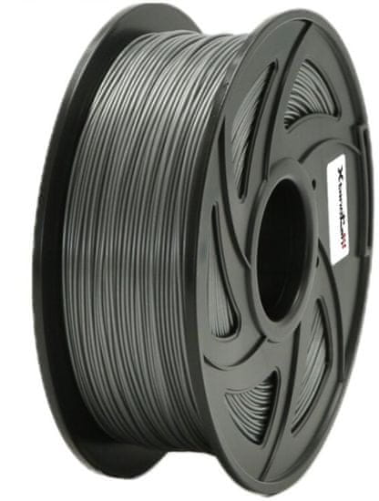 XtendLan tisková struna (filament), PLA, 1,75mm, 1kg (3DF-PLA1.75-SL 1kg), strieborný