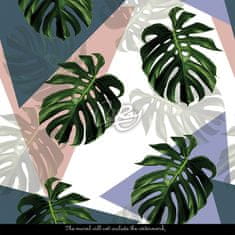 COLORAY.SK Fototapeta Monstera v pastelových farbách Samolepiaca fototapeta 250 x 250 cm