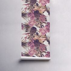 COLORAY.SK Fototapeta Ananás medzi kvetinami Samolepiaca fototapeta 250 x 250 cm